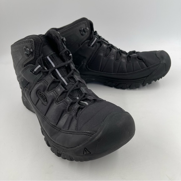 Keen Shoes Nib Keen Mens Targhee Exp Mid Black Waterproof Hiking